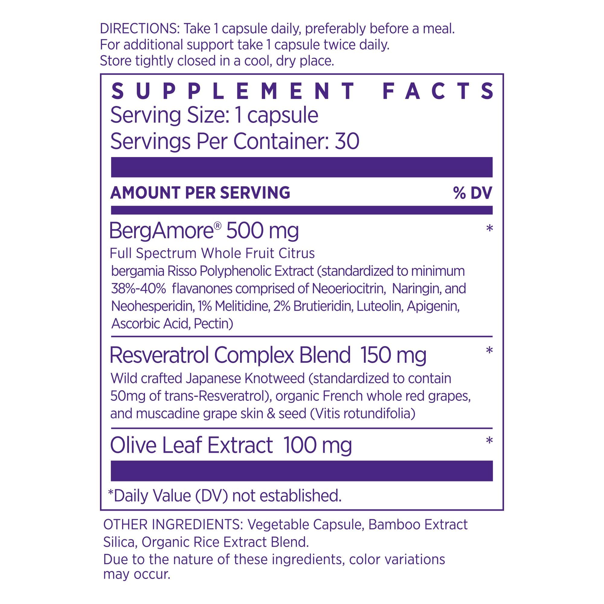 NAOMI resveratrol olive leaf capsules support cellular health.