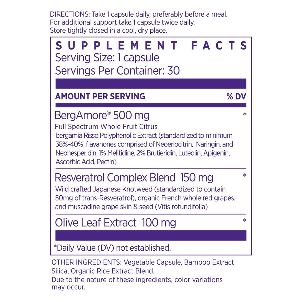 NAOMI resveratrol olive leaf capsules support cellular health.
