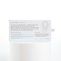 NAO Wellness adhesive points on the ear for safe, non-invasive practice.