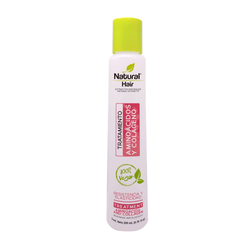 Naprolab Natural Hair treatment being applied to the hair by hands for even distribution.