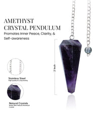 Naribabu amethyst pendulum for divination practice and subtle guidance.