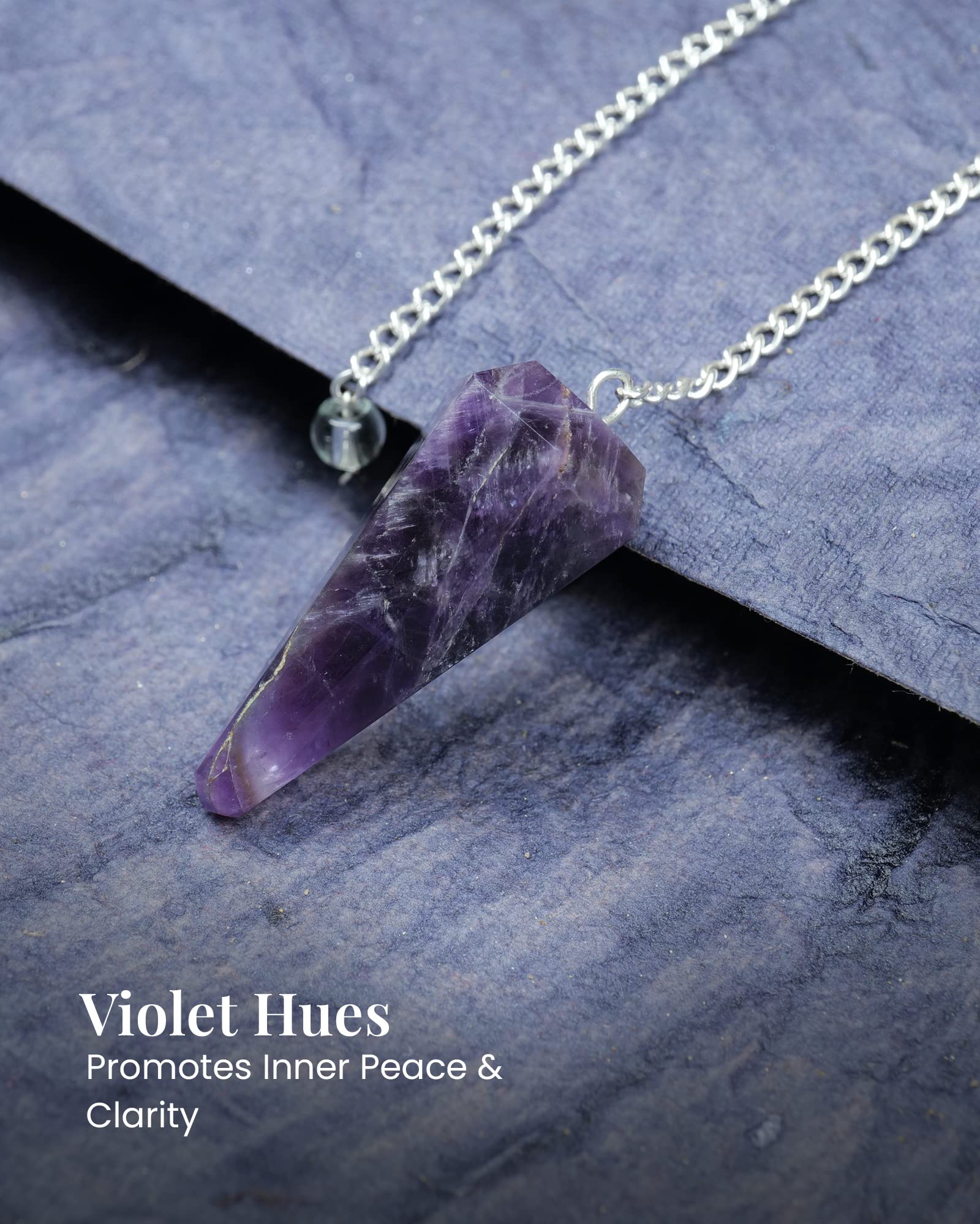 Naribabu amethyst pendulum as a thoughtful good luck charm.