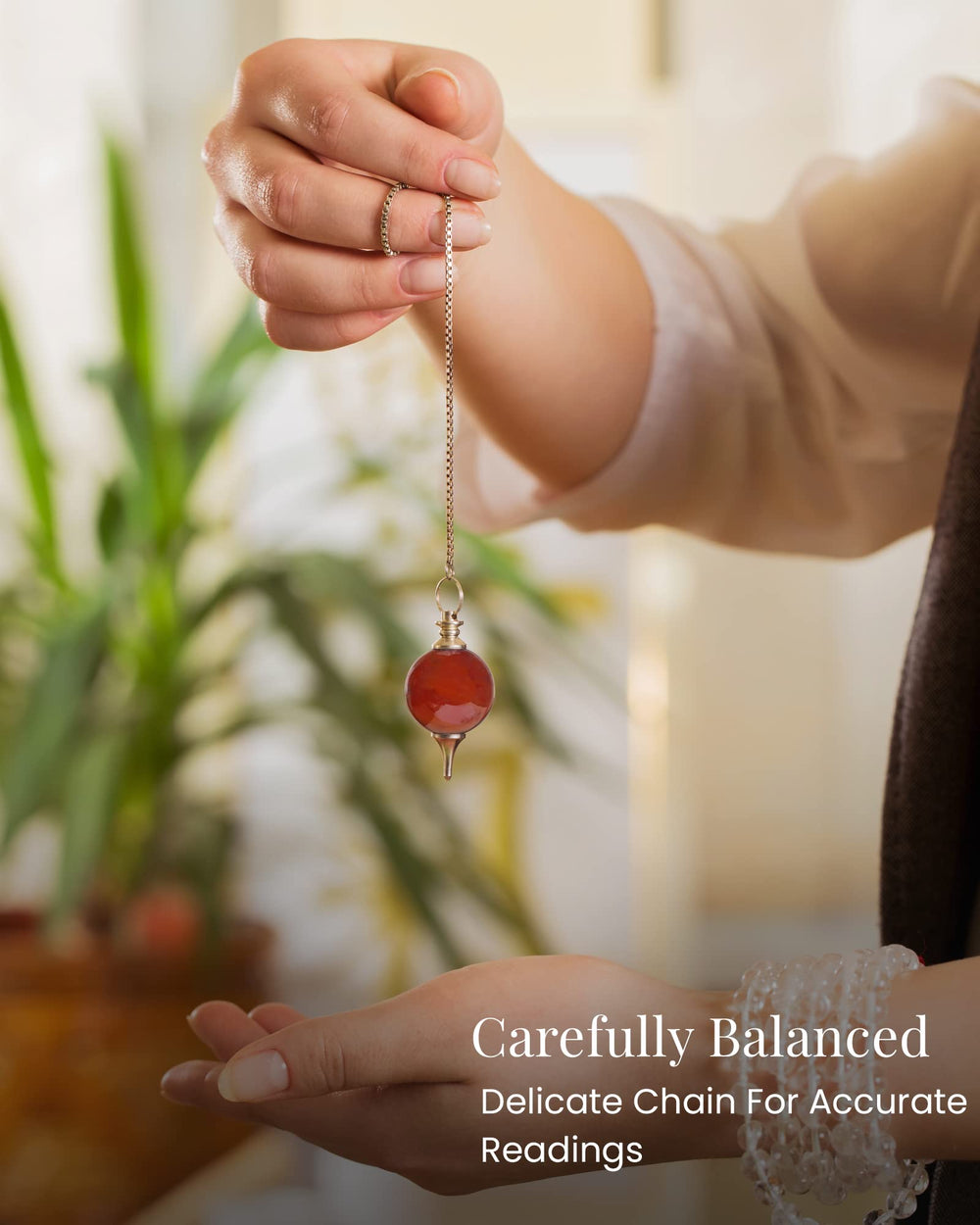 Naribabu chakra energy dowser helps locate energy blockages.