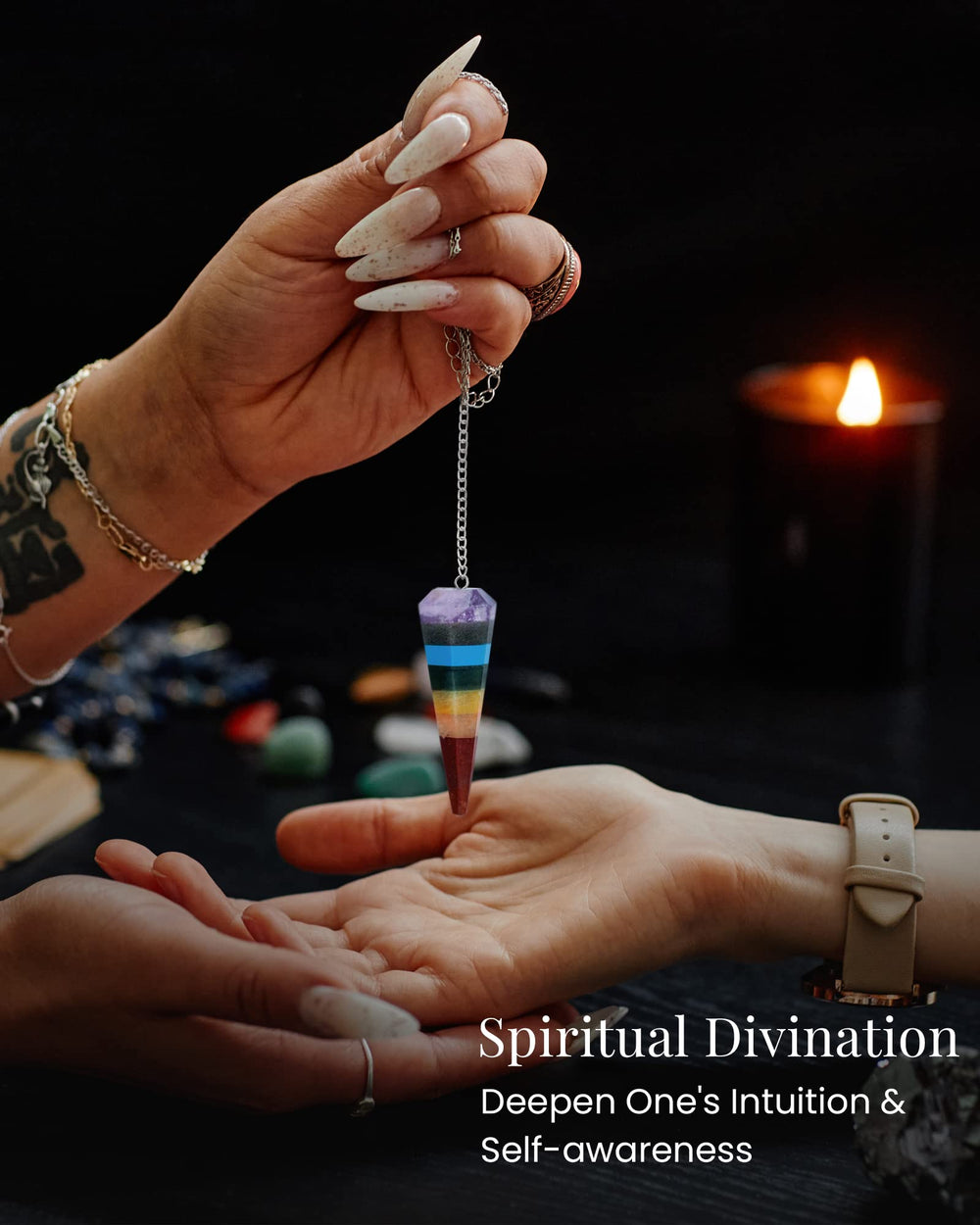 NARIBABU good luck gift crystal pendulum for gifting to crystal lovers
