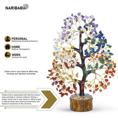 NARIBABU Seven Chakra Tree chakra points invite mindful ambience.
