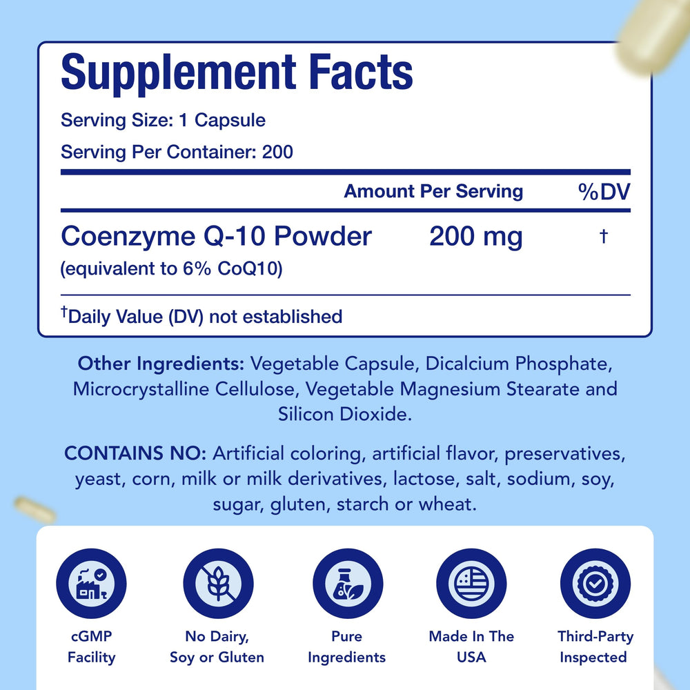NasaBeahava CoQ10 vegan-label capsules for vegan-friendly heart health.