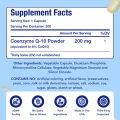 NasaBeahava CoQ10 label USA-made sign of quality