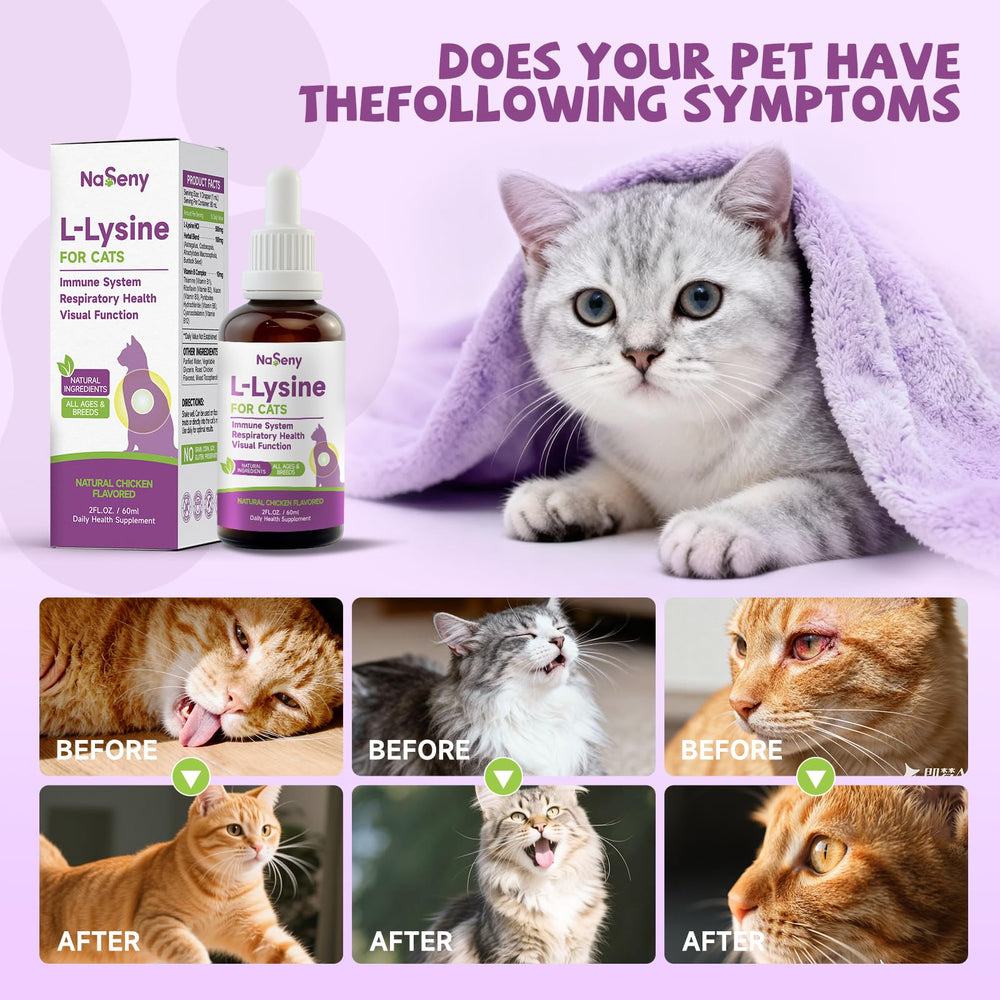 NaSeny L-Lysine with astragalus label features natural immune-supporting botanicals.
