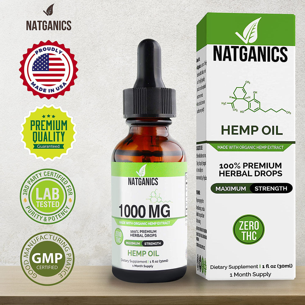Natganics omega fatty acids 3 6 9 in a balanced hemp oil profile