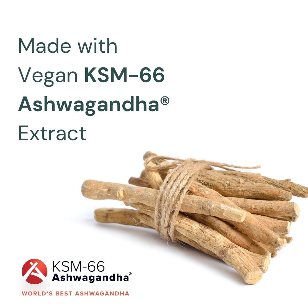 Natgrown Ashwagandha KSM66 root extract concept illustrating herbal purity and tradition.