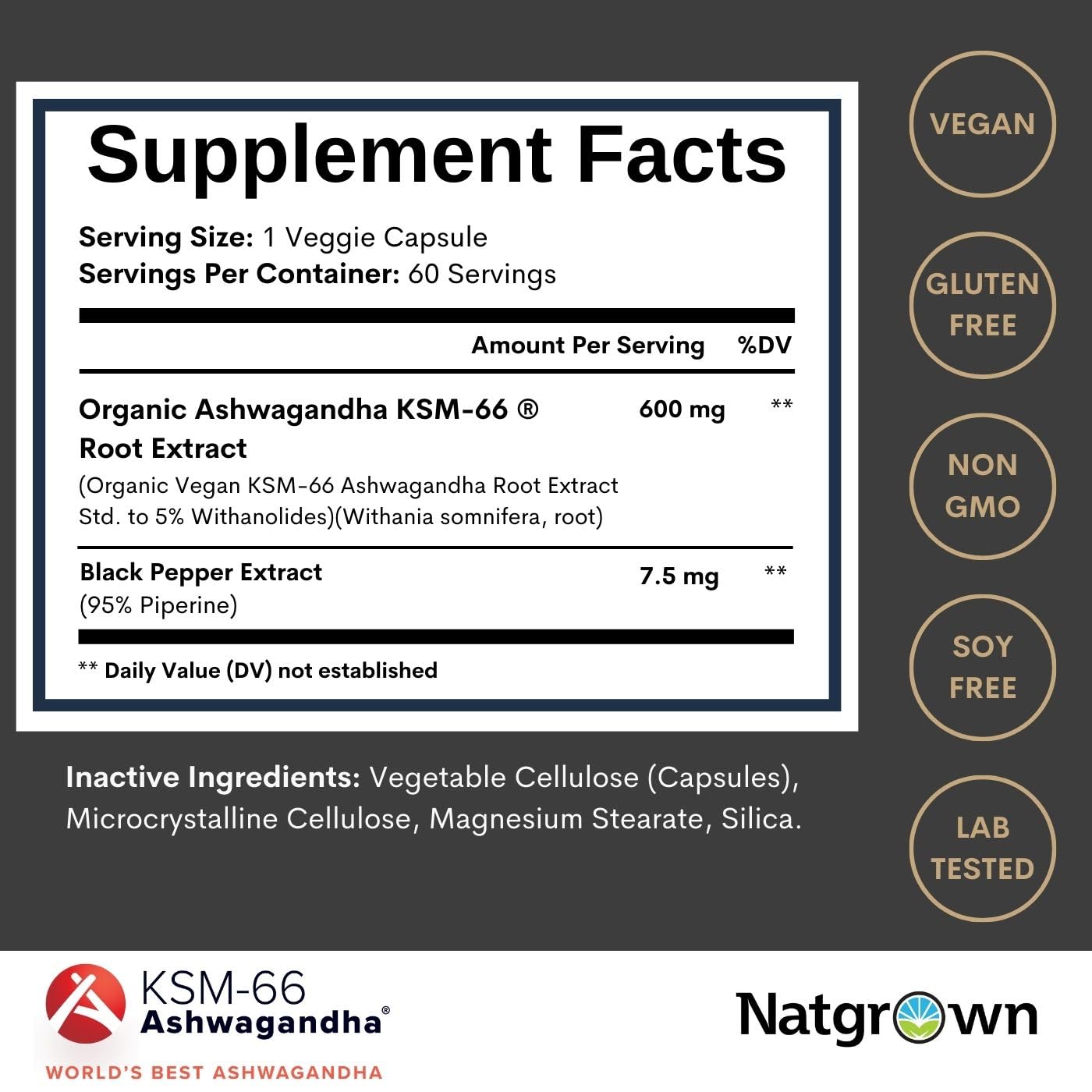 Natgrown Ashwagandha KSM66 root origin image showing premium extract for consistent results.