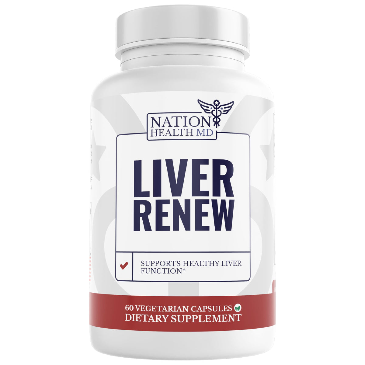 Nation Health MD Liver Renew bottle front view signaling liver support on busy days