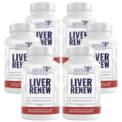 Nation Health MD Liver Renew bottle front signaling daily liver support.