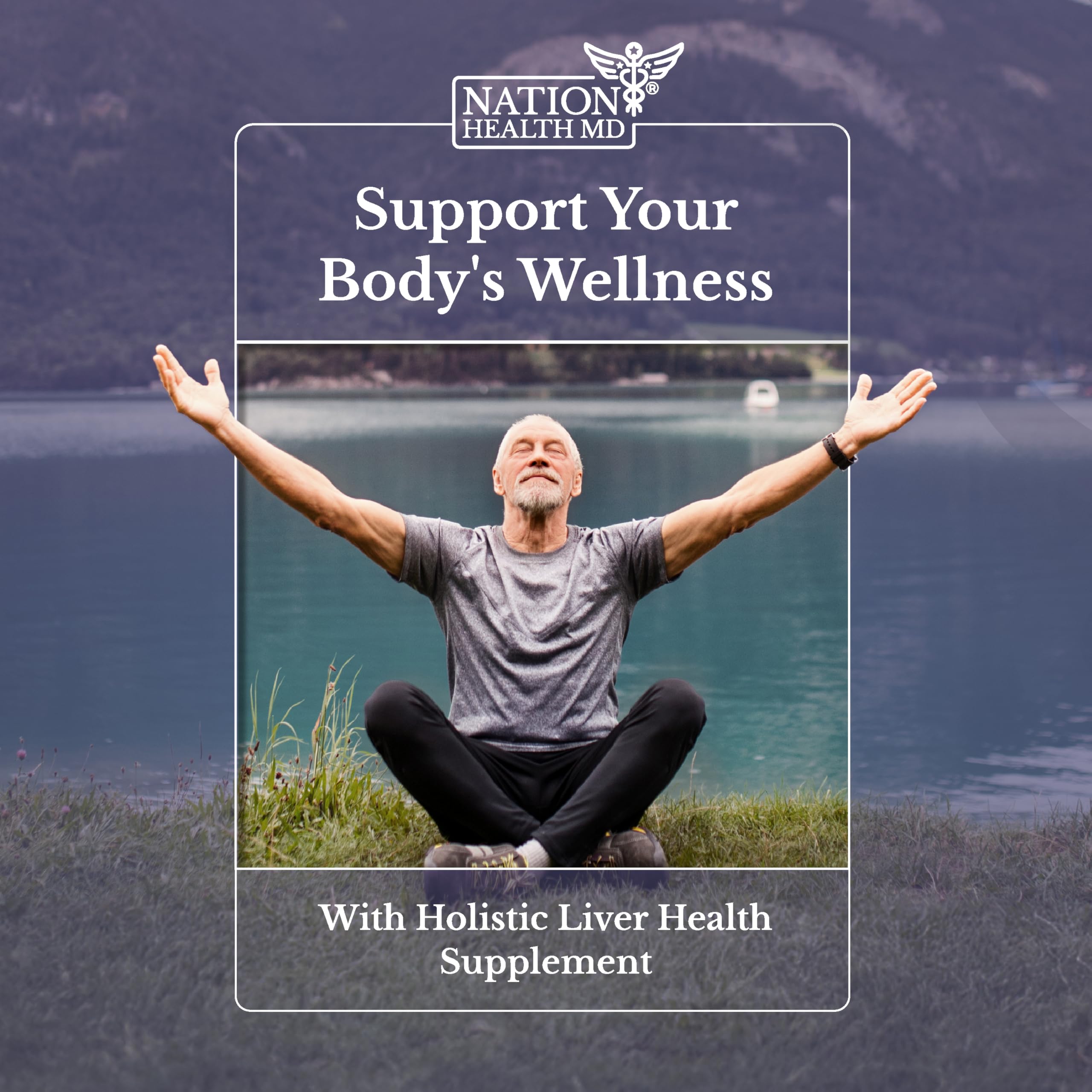 Nation Health MD Liver Renew capsules spill demonstrates practical dosing.