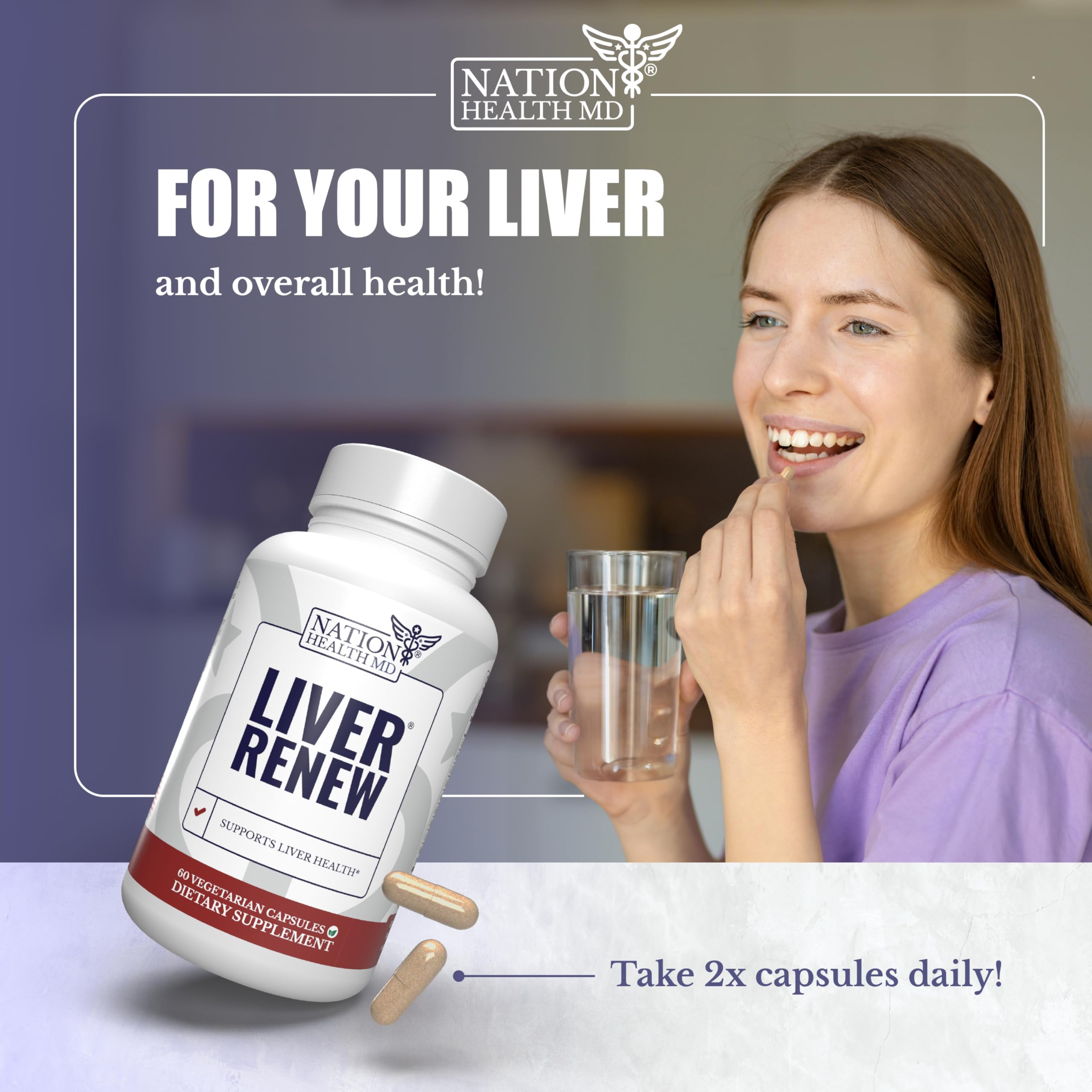 Nation Health MD Liver Renew dandelion root visual for gentle cleansing ideas.