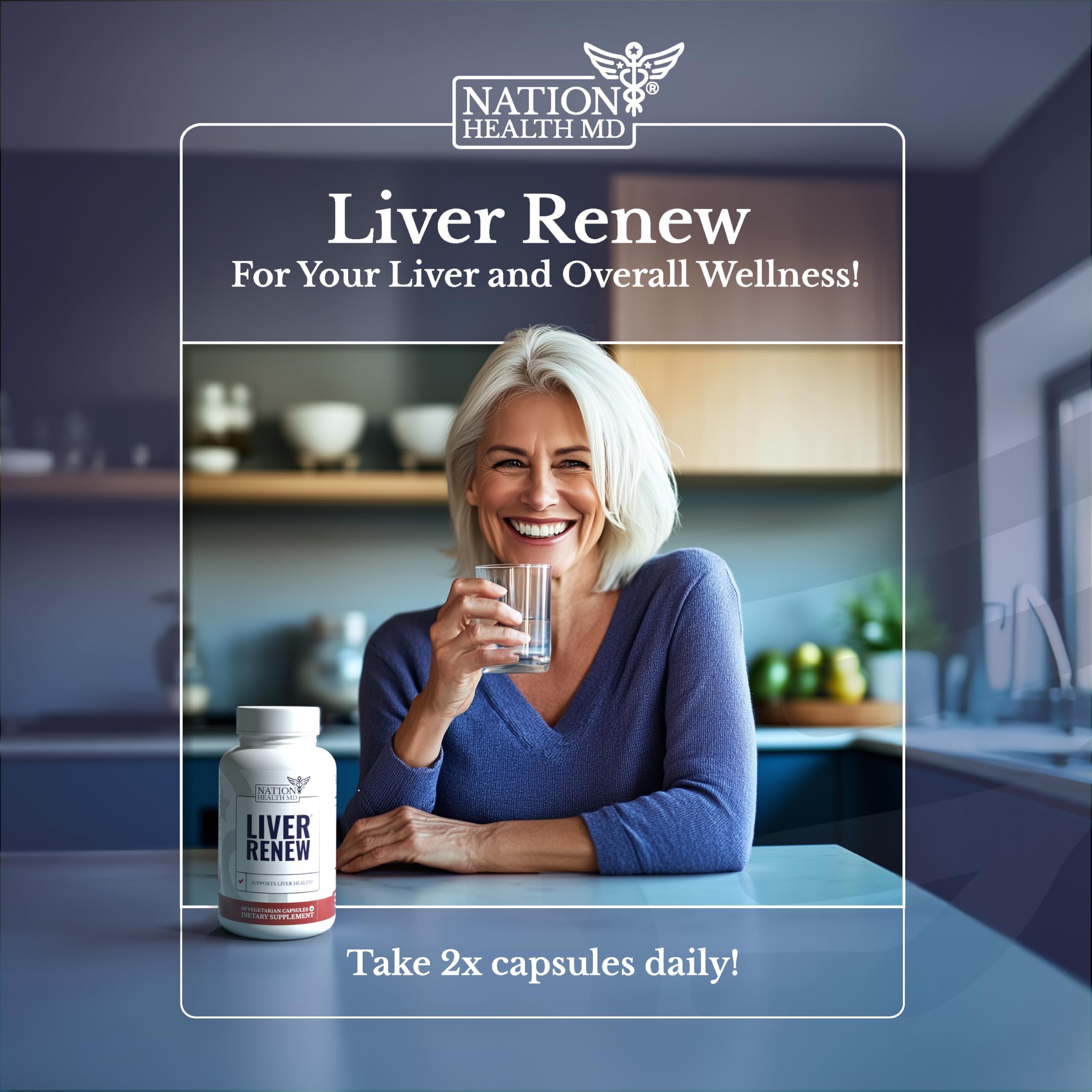 Nation Health MD Liver Renew ingredients graphic highlights key botanicals.