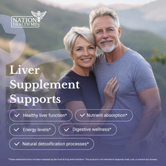 Nation Health MD Liver Renew milk thistle bottle supports liver wellness.