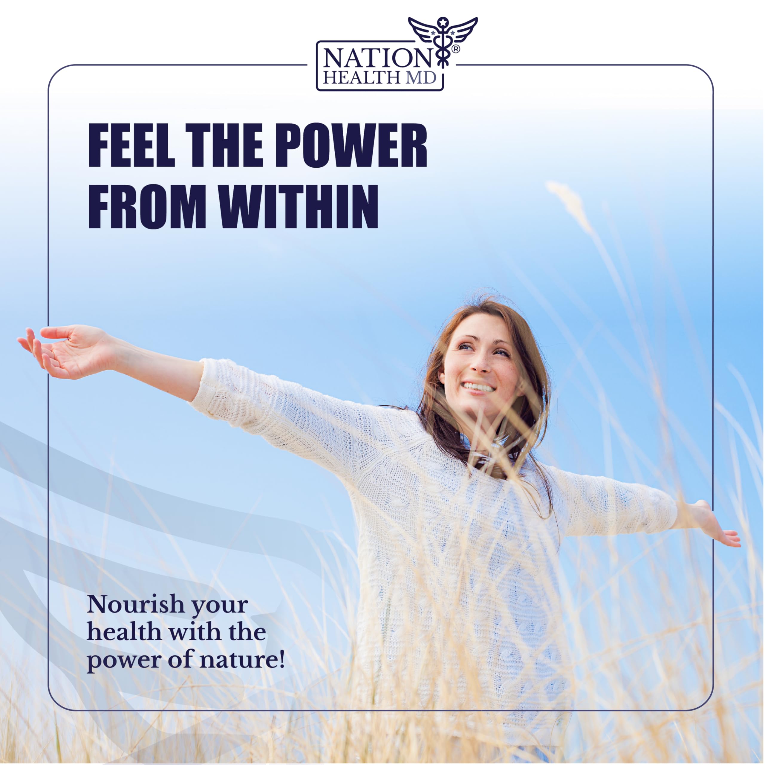 Nation Health MD Liver Renew turmeric capsule close-up highlighting antioxidant support.