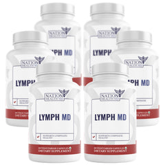 NATION HEALTH MD Lymph MD bottle cap with capsules for easy daily lymph support