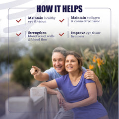 Vision Nutri Complex capsules ready for daily use supporting eye comfort.