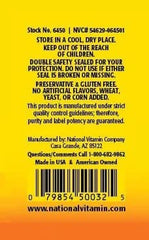 Nature's Blend iron supplement bottle with 100-count supply on display