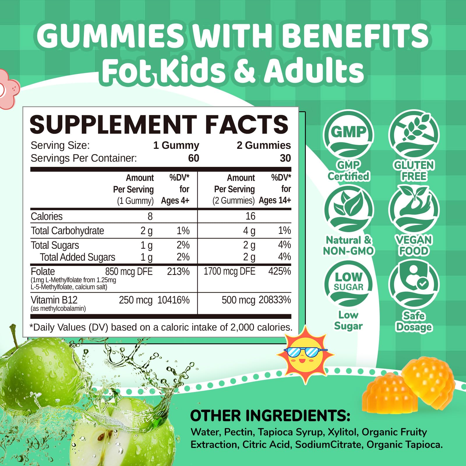 NATISLAND gummies shown for adults dosing guidance.