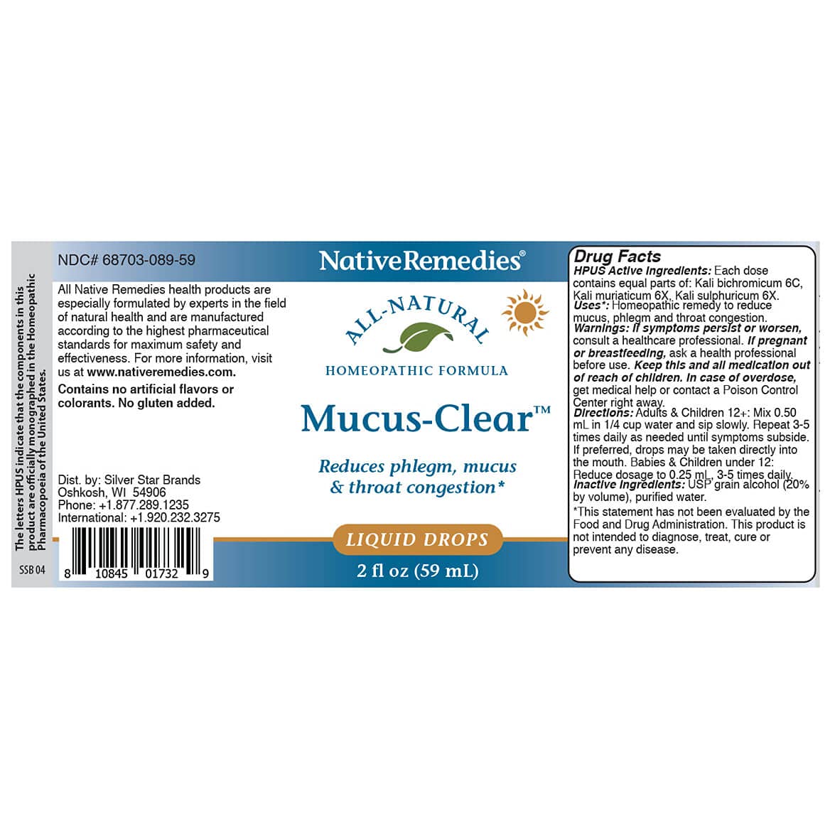 Native Remedies Mucus-Clear two-pack offers value and ongoing mucus support