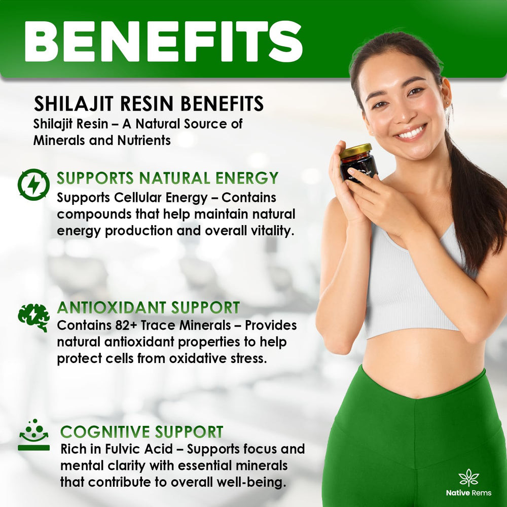 Native Rems Himalayan Shilajit Resin – Pure, Lab-Tested Energy & Welln ...