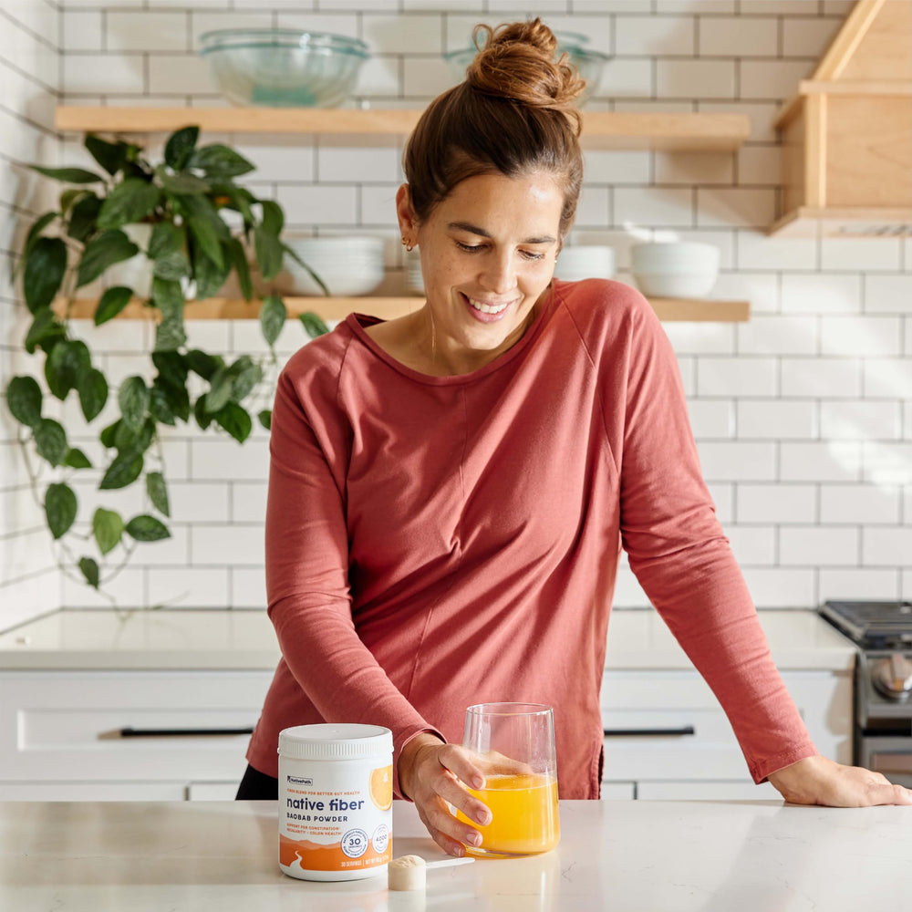 NativePath Baobab Powder polyphenols close-up—natural antioxidants in action.