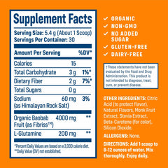 NativePath Baobab Powder scoop—easy measurement for daily fiber intake.