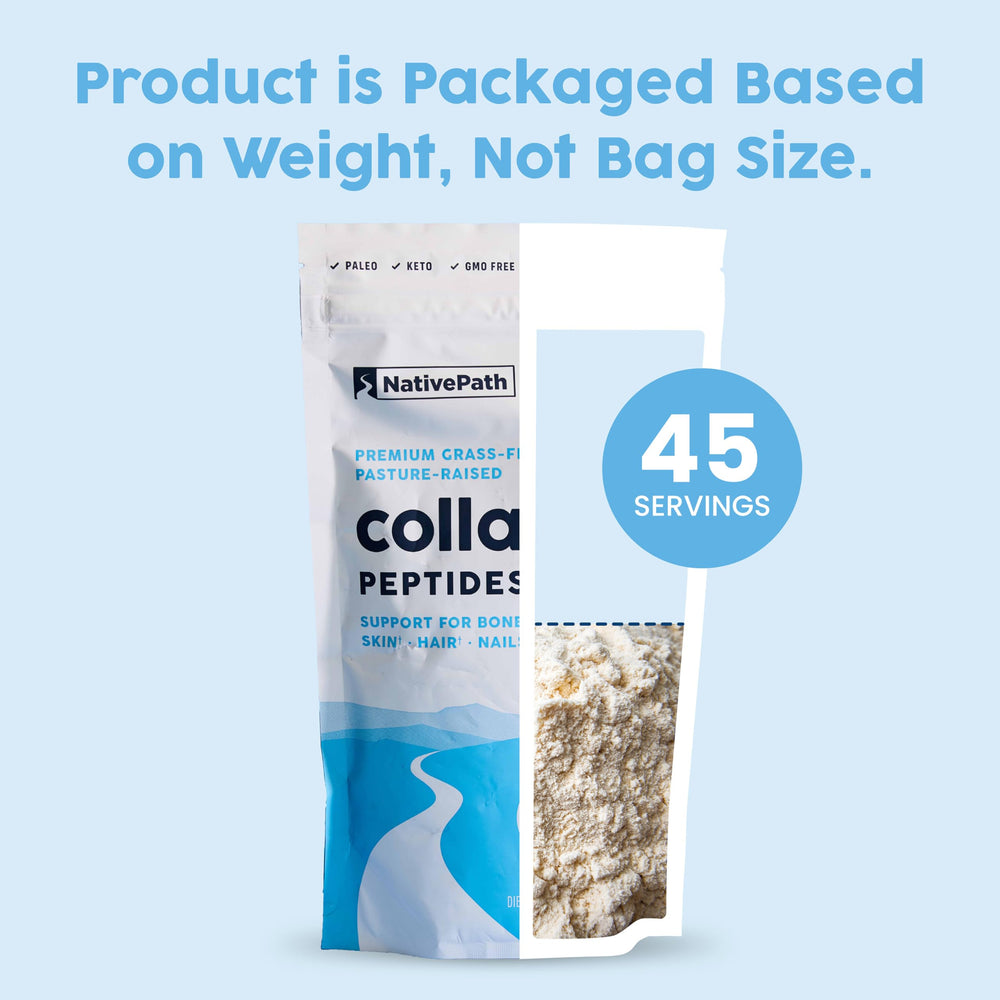 NativePath Collagen Peptides stirred into coffee for a daily wellness ritual.