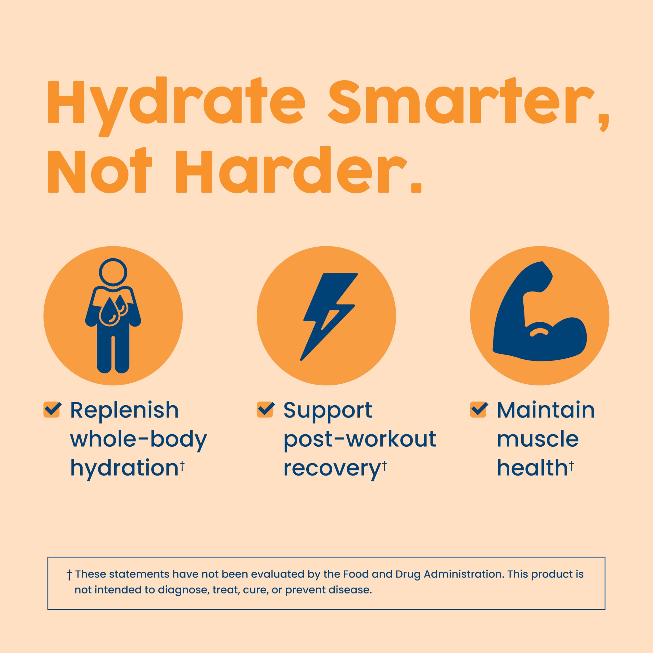 NativePath Hydrate zero-sugar formula with natural stevia for clean sweetness.