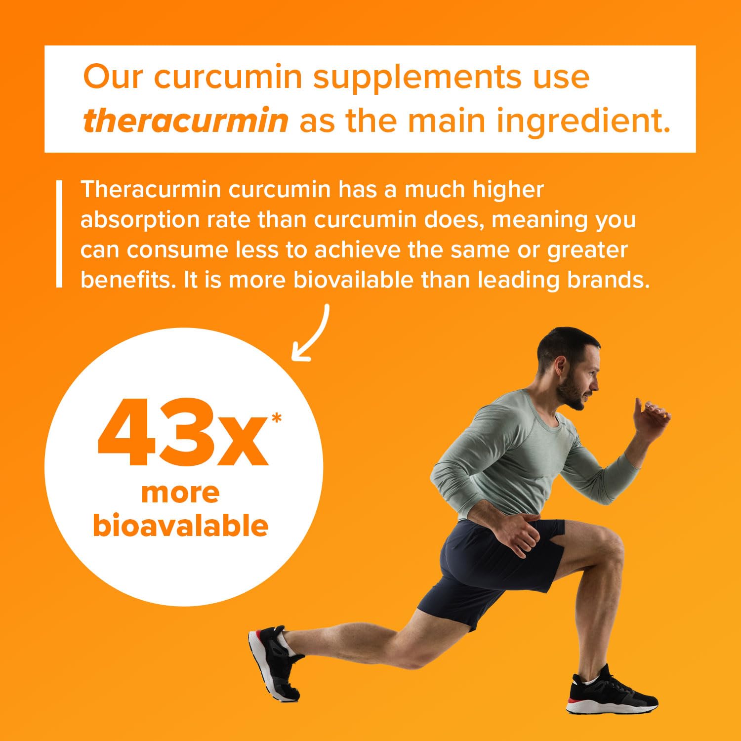 Natleo Theracurmin turmeric capsule in hand, ready for daily intake