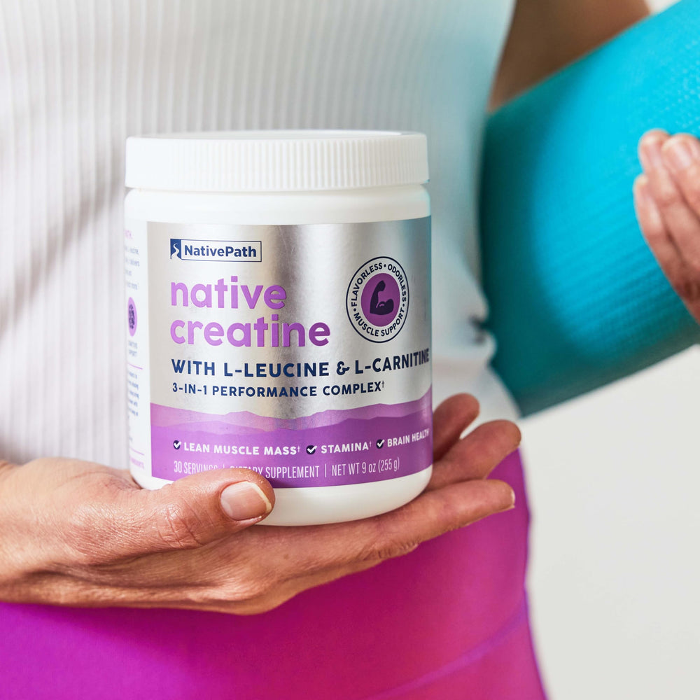 Compact NativePath tub suggests 30 servings and portability