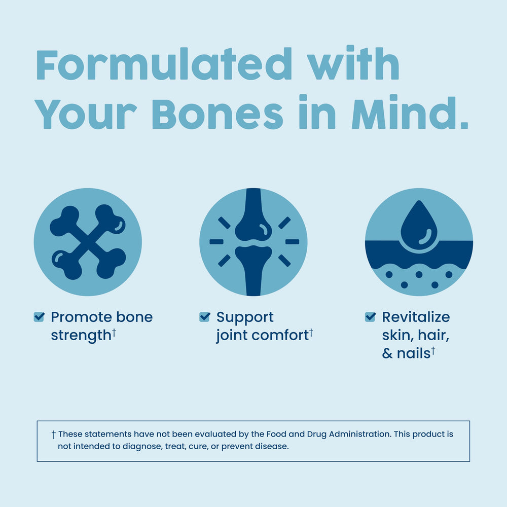 NativePath Bone Health bottle is odorless and unflavored for versatile use