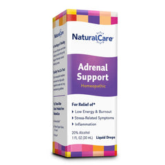 Natra-Bio NaturalCare Adrenal Support bottle for daily wellness.