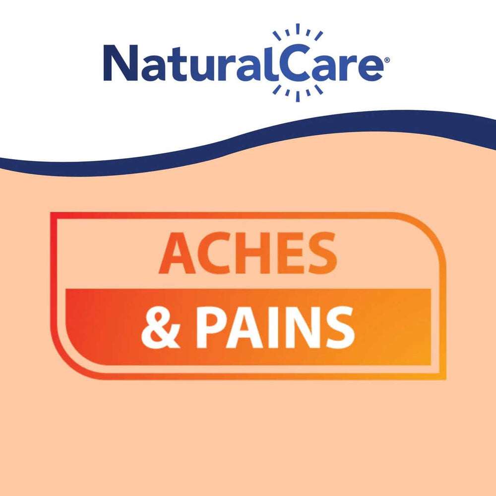 Natra-Bio NaturalCare comprimidos, primer plano para uso nocturno relajante.
