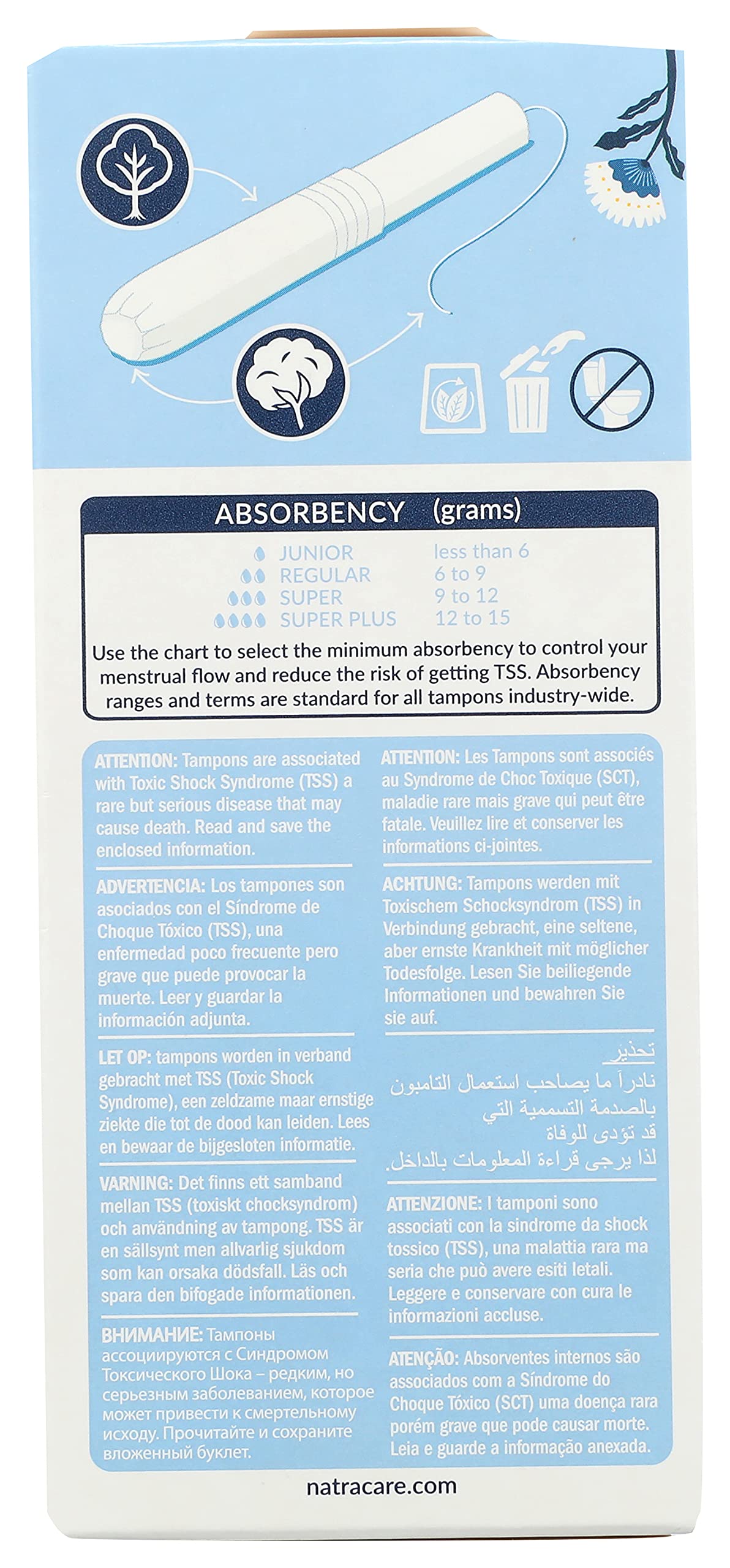 Natracare regular tampons in-use scene for lightweight comfort.