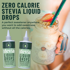 Clear Natrisweet label showing servings and dose for accurate use.