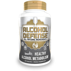 Natrium Health Alcohol Defense bottle shown for post-drinking support.