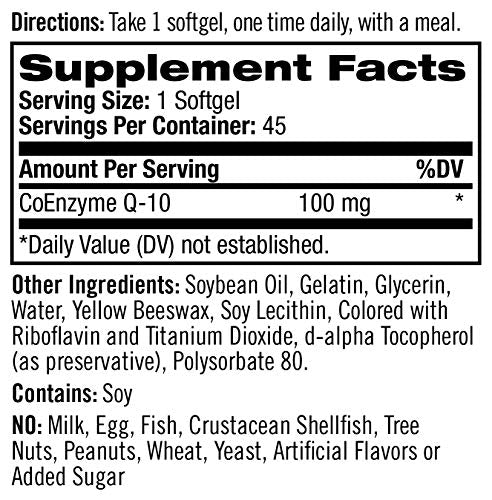 Natrol CoQ-10 logo on packaging signaling trusted brand quality