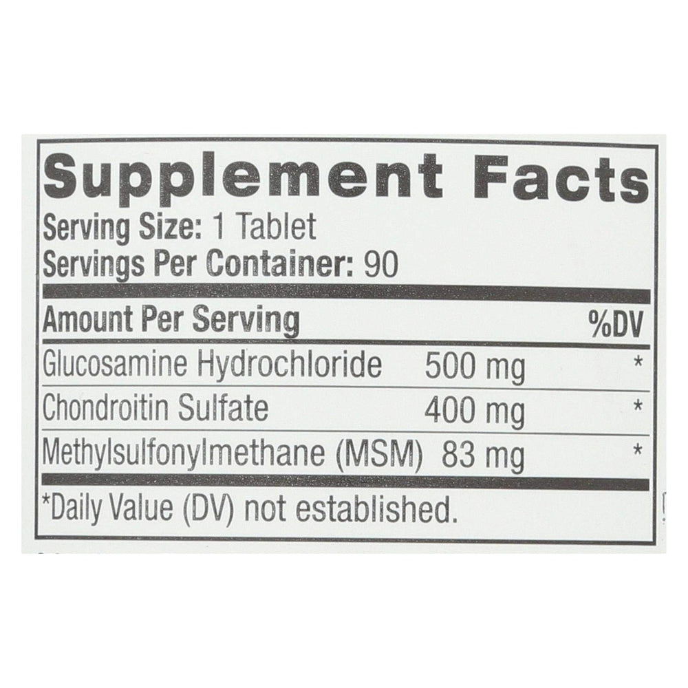 Natrol Glucosamine Chondroitin MSM bottle promoting flexible movement