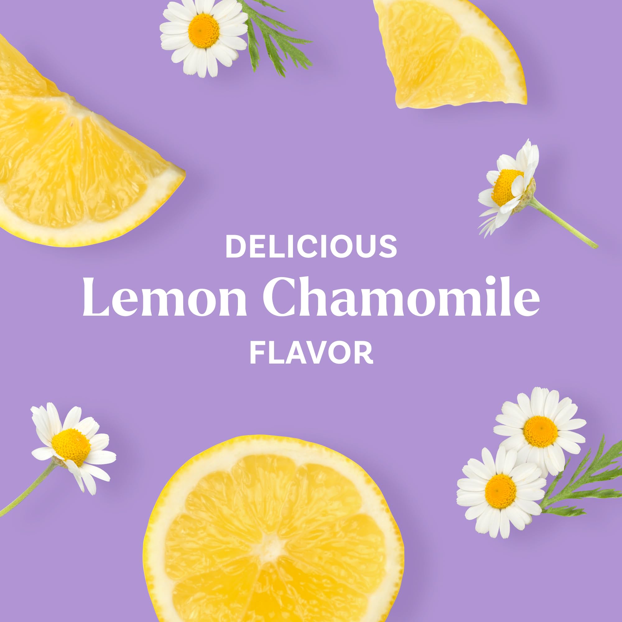 Herbal blend of Tart Cherry, Lemon Balm, Chamomile in Natrol Sleep + Restore.