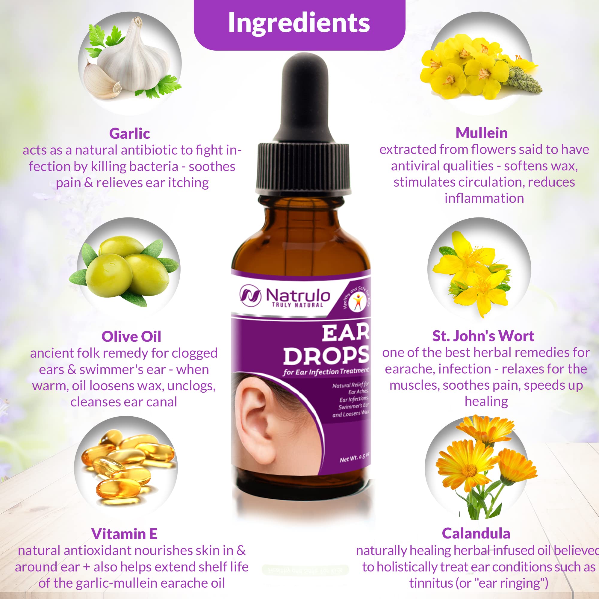Natrulo ear drops after swimming to support comfortable ears.