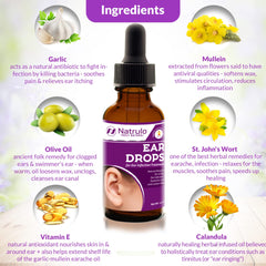 Natrulo ear drops after swimming to support comfortable ears.