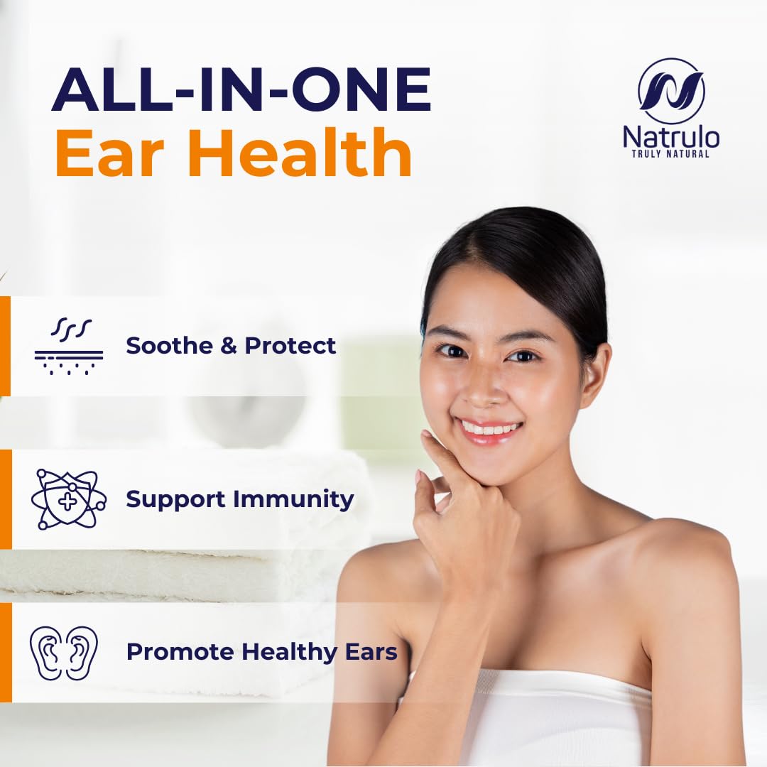 Natrulo ear drops bottle pour ready for easy application.