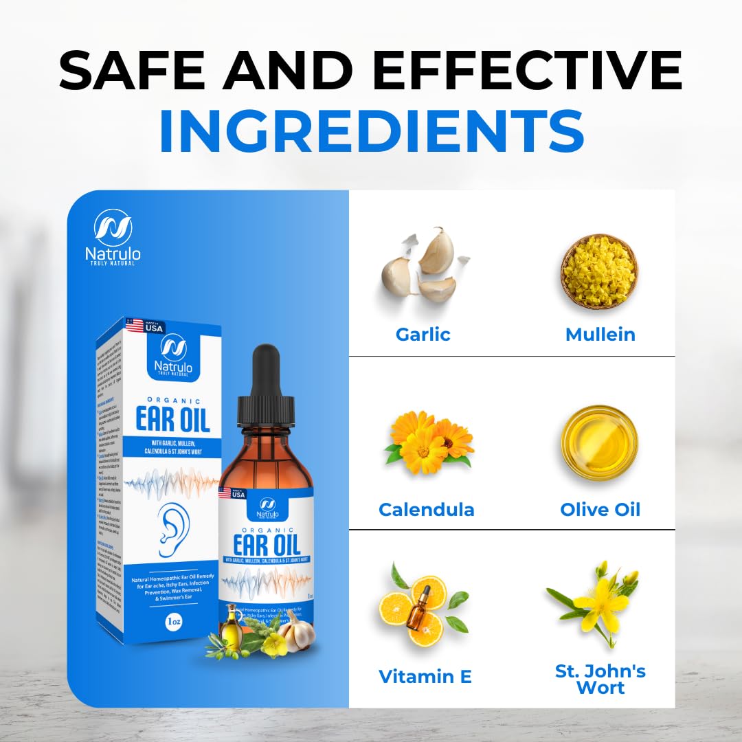 Natrulo ear oil adult application for comfortable, everyday ear care