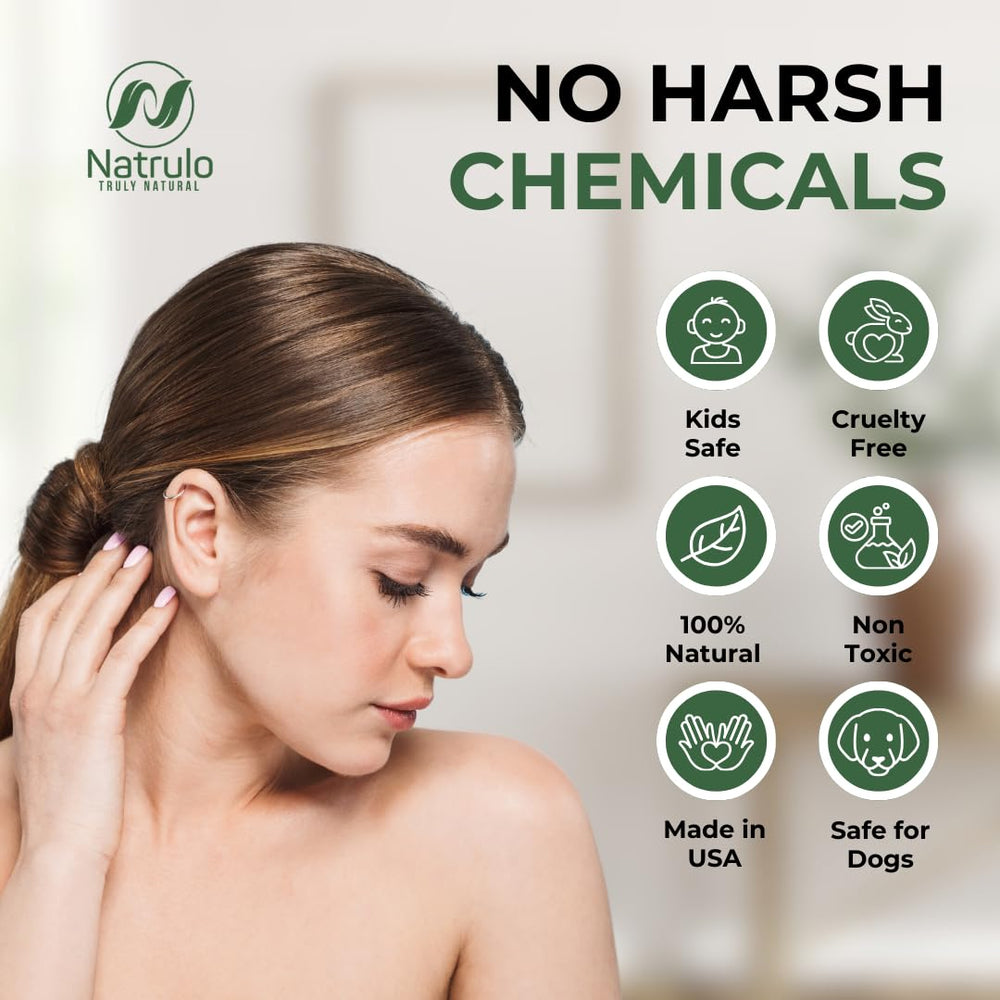 Natrulo organic ear oil with mullein, garlic, calendula for holistic care.