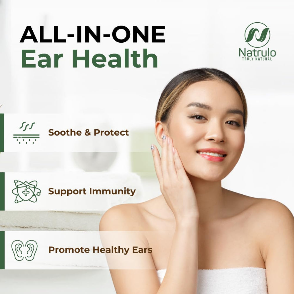 Natrulo swimmers-ear care oil for relief and quick drying after swimming.