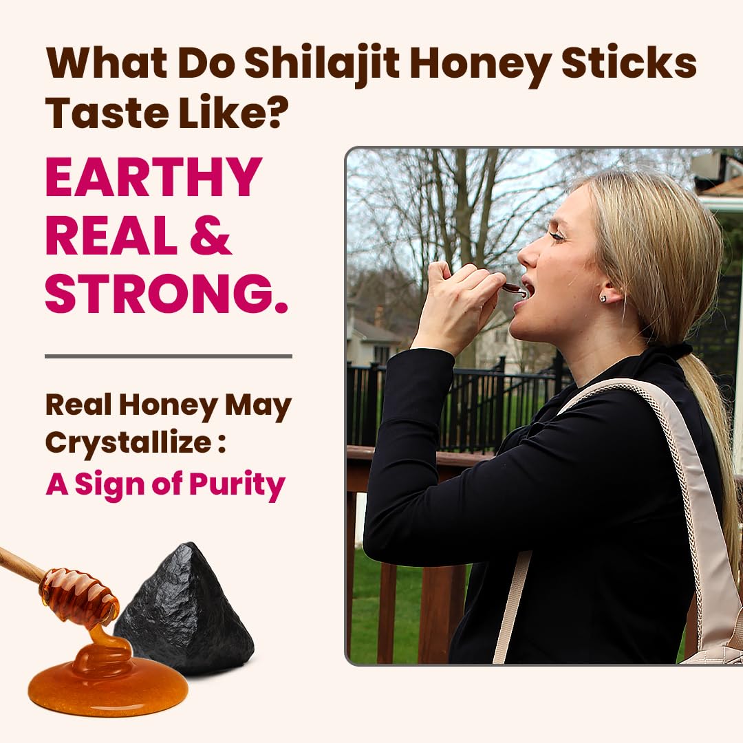 Natruveda Shilajit honey stick lab-tested badge